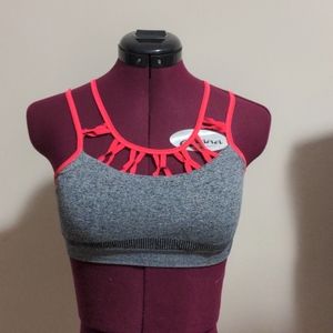 Strappy sports bra